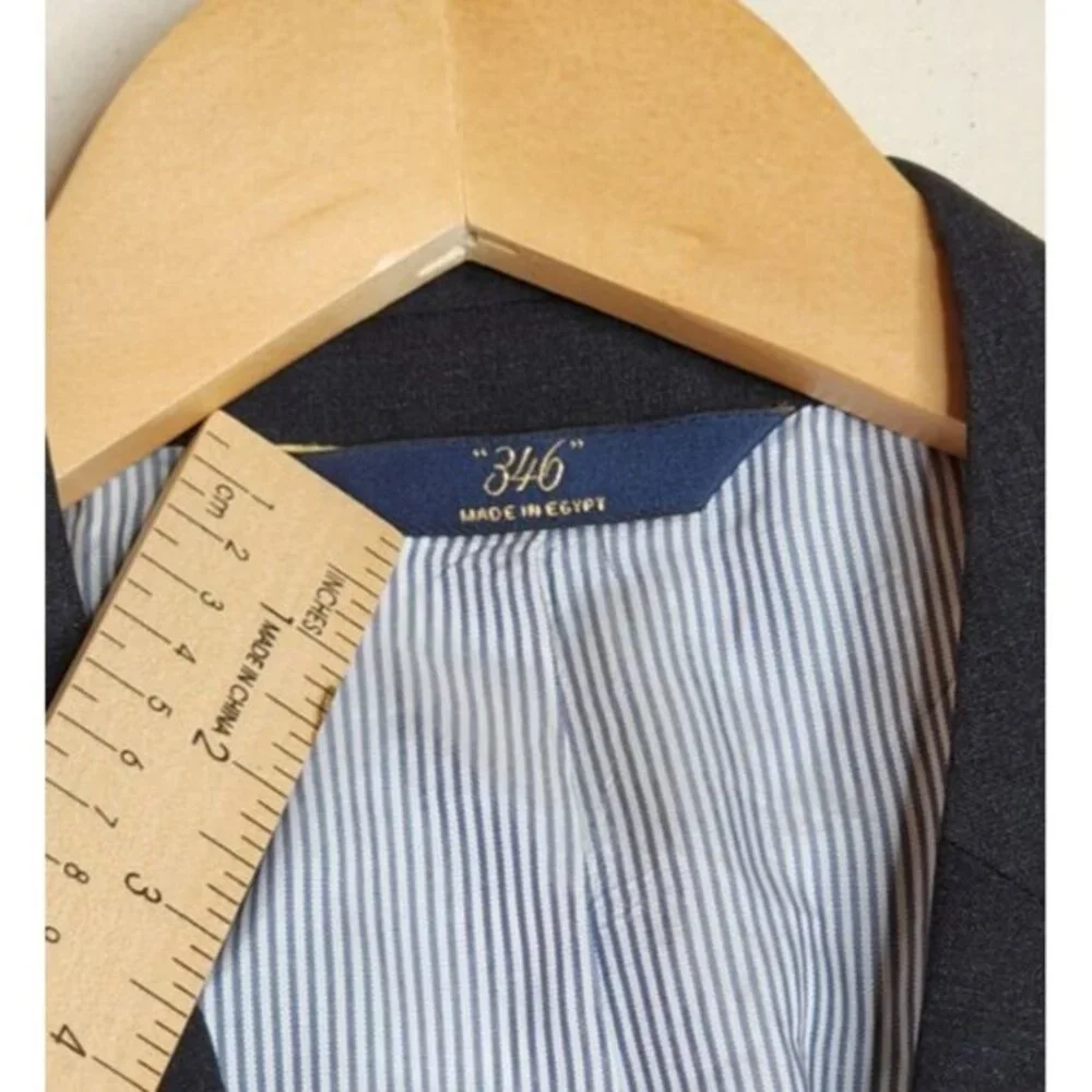346 Brooks Brothers Wool Blend Suit size 41R Dark‎ Grey